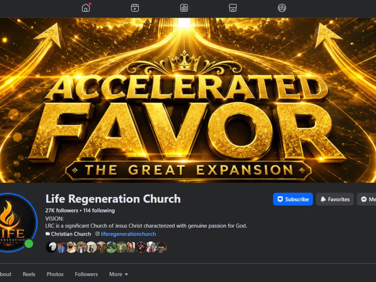 Life Regeneration Church social media campaign preview